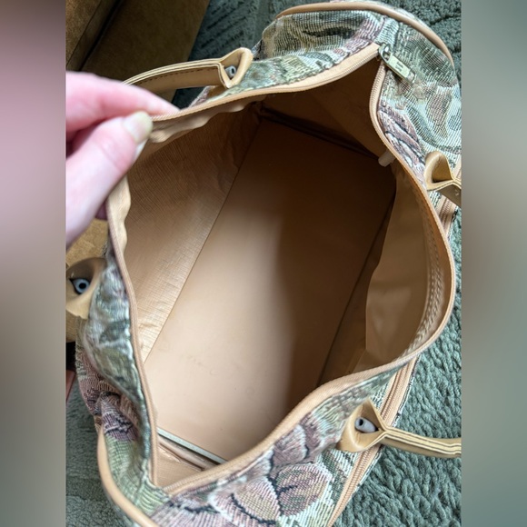 Vintage Floral Tapestry American Tourister Train Case & Duffel Bag Set - Picture 7 of 16